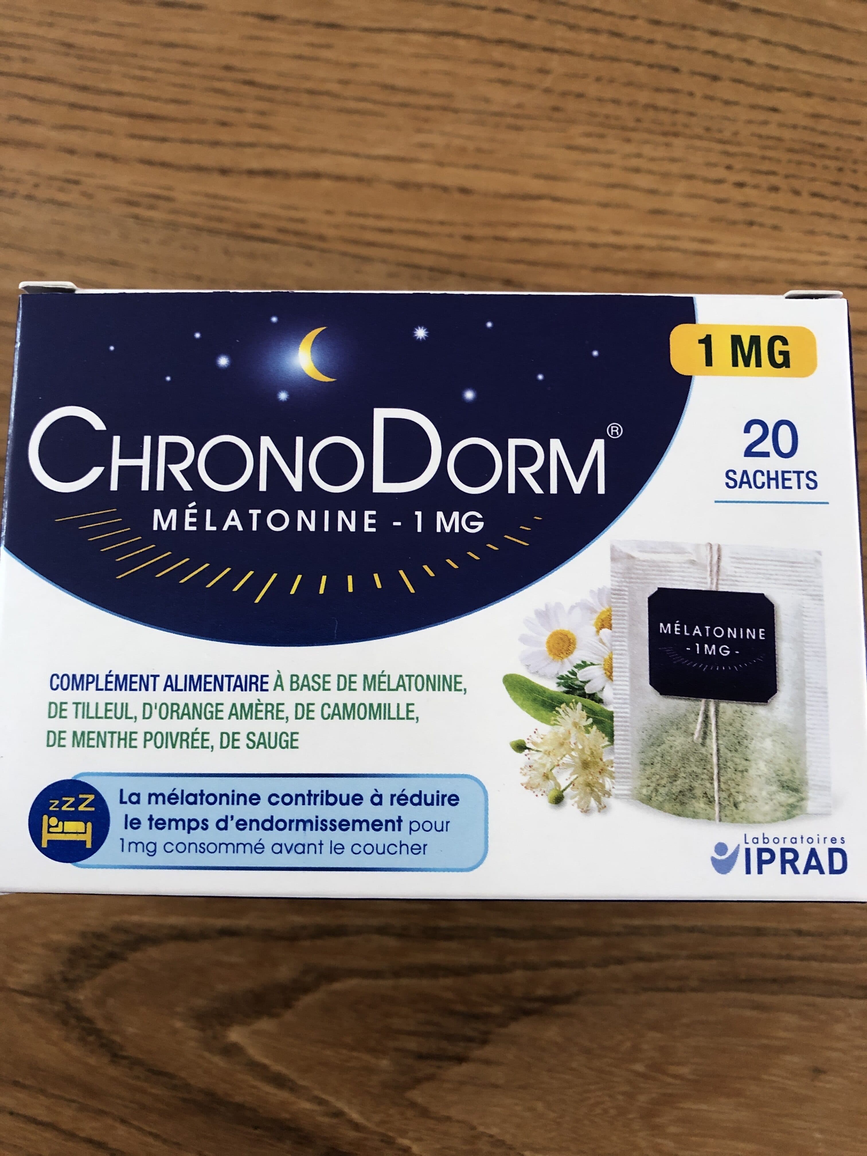 Open Food Facts Chronodorm Mélatonine 20 Sachets packshot