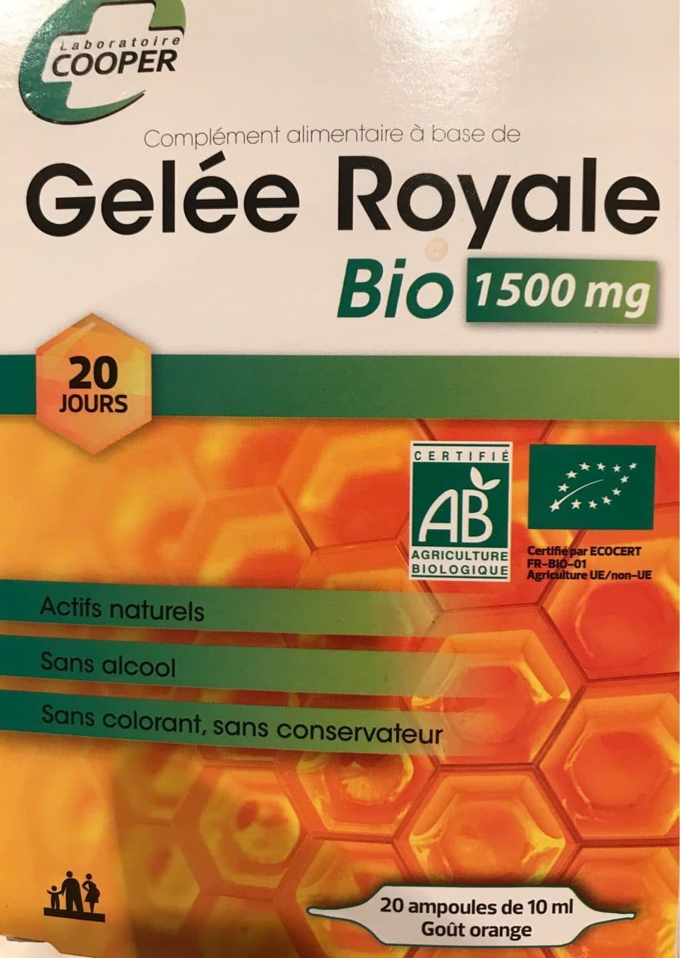 laboratoire cooper Gelee royale bio packshot