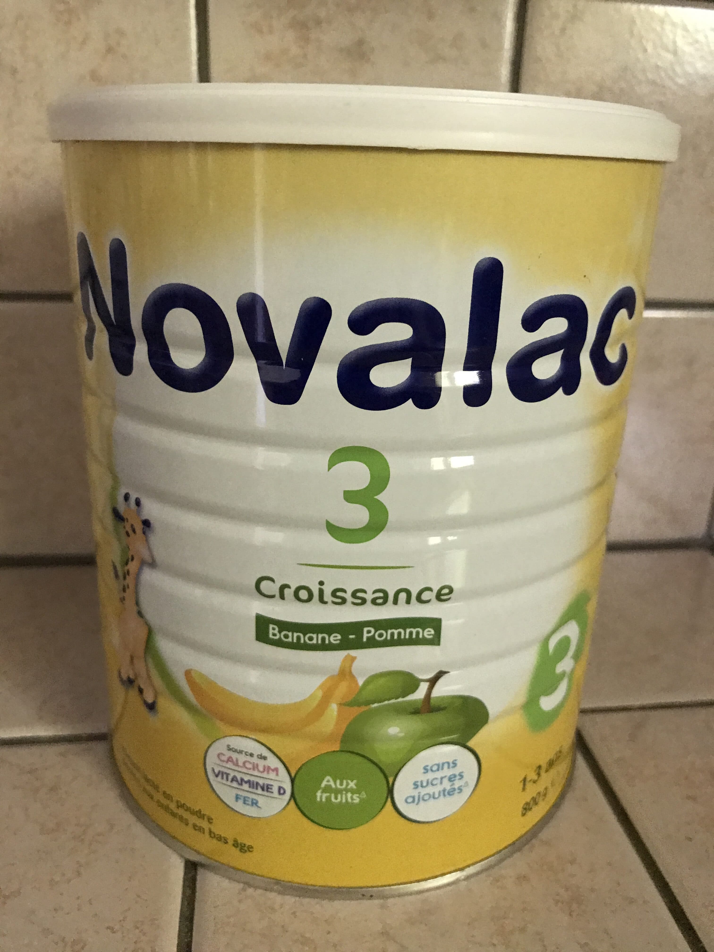 Novalac Novalac 3 - Croissance - Banane Pomme - 1-3 Ans packshot