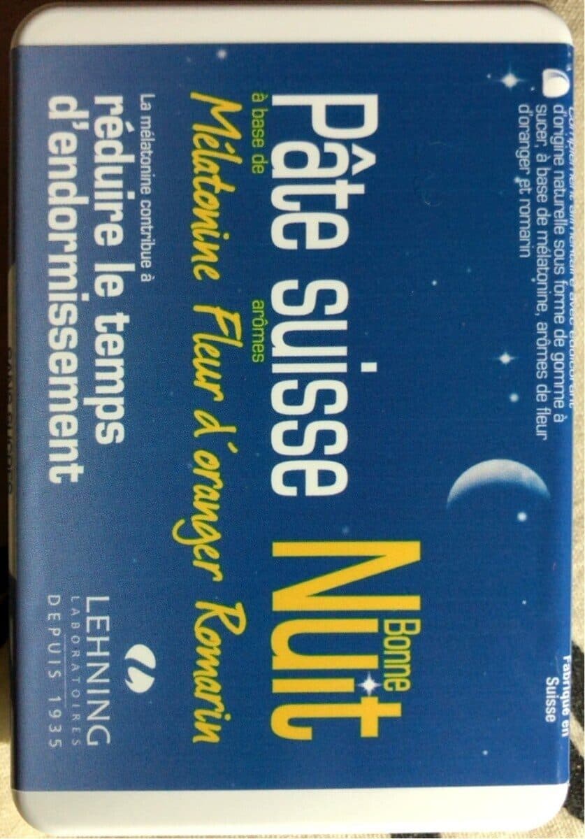 Bonne Nuit (Laboratoire LEHNING) Pate suisse bonne nuit packshot