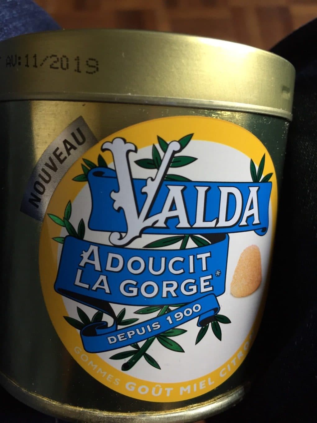 Valda Gomme avec sucres packshot