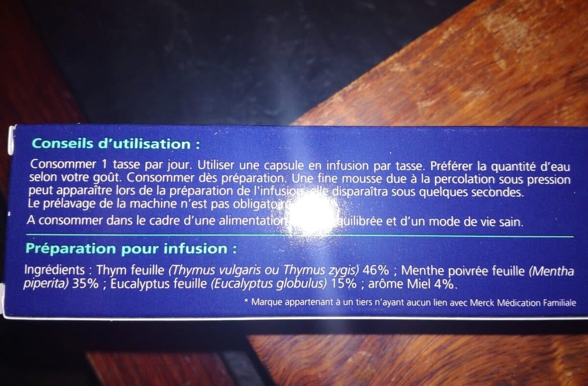 Merck Médication Familiale Médiflor Infusion Respiratoire packshot