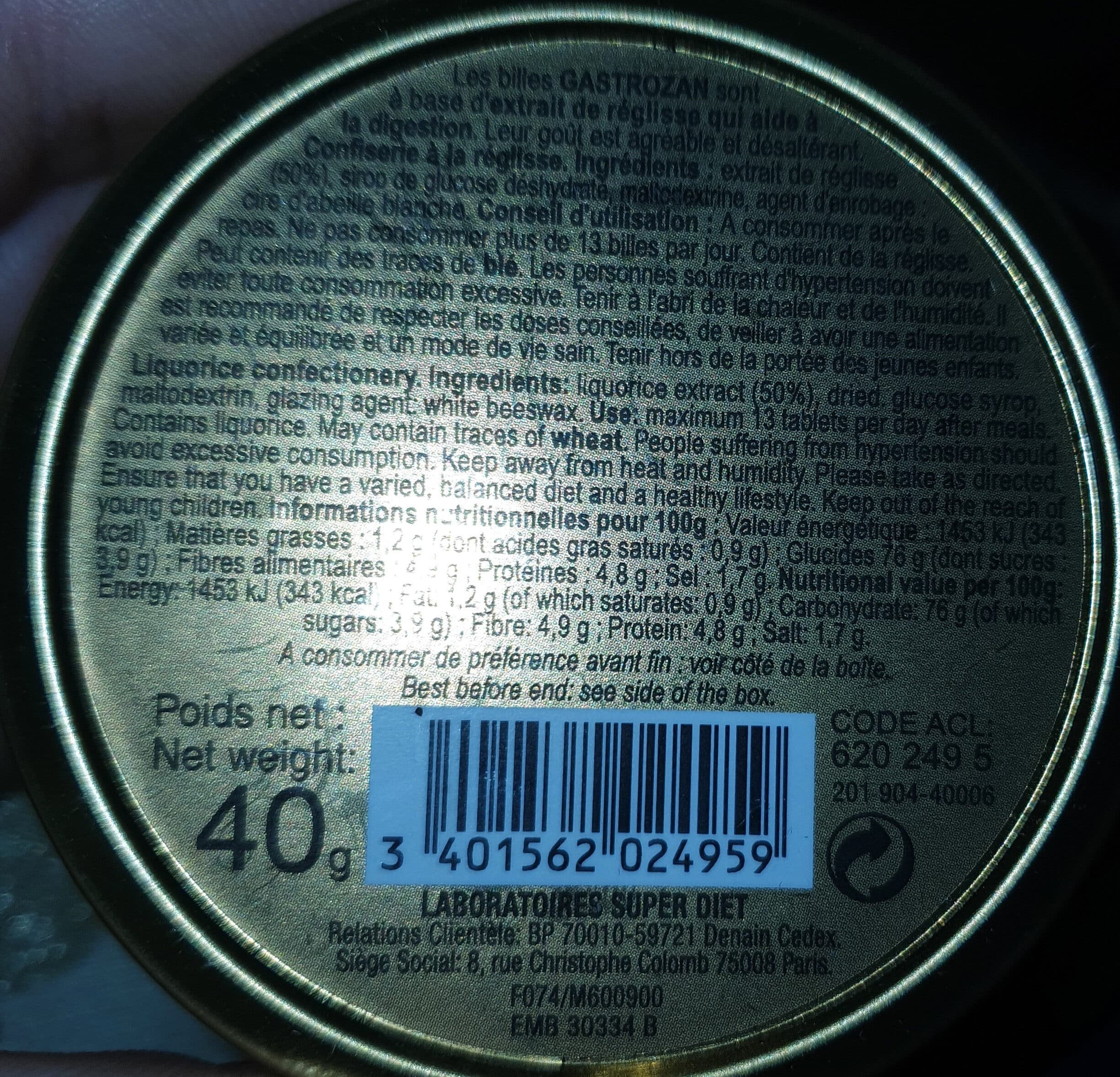 zan Réglisse packshot