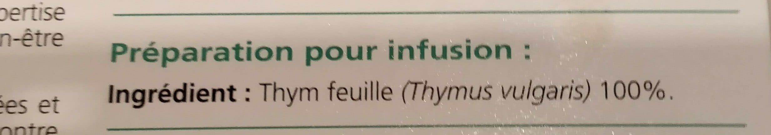 Mediflor Médiflor Infusions Thym 24 Sachets packshot