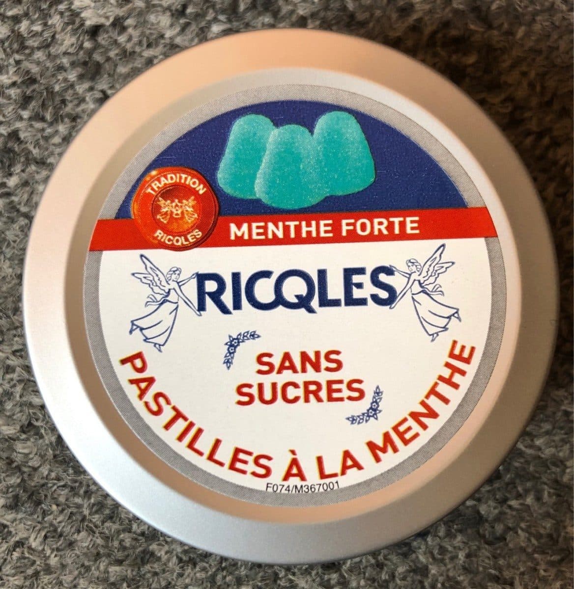 Ricqles RICQLÈS, Pastilles Menthe Sans Sucres - Boîte 50G packshot