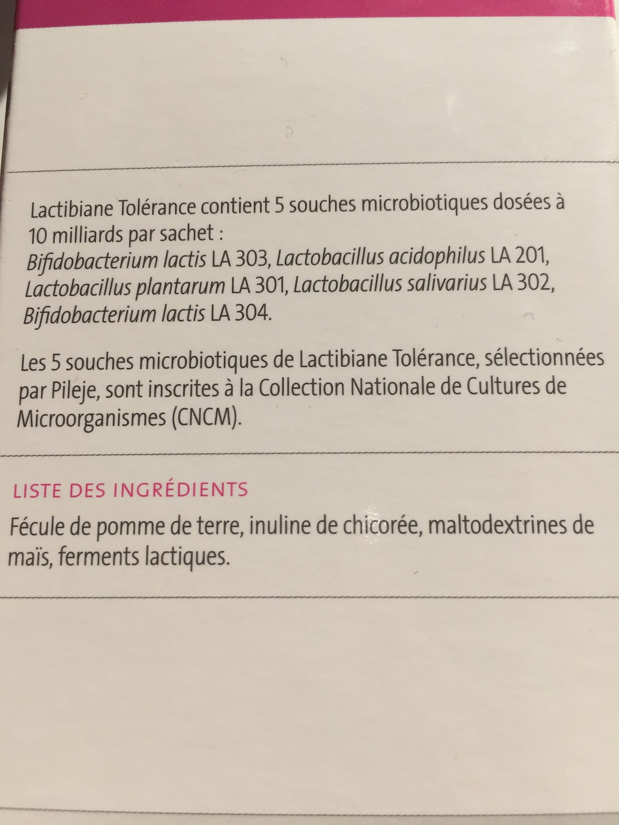 Pileje Pilèje Lactibiane Tolérance 30 Sachets De 2.5G packshot