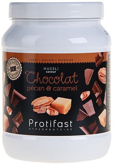 Protifast Muesli Saveur Chocolat Pécan et Caramel 22 Portions - Protifast packshot
