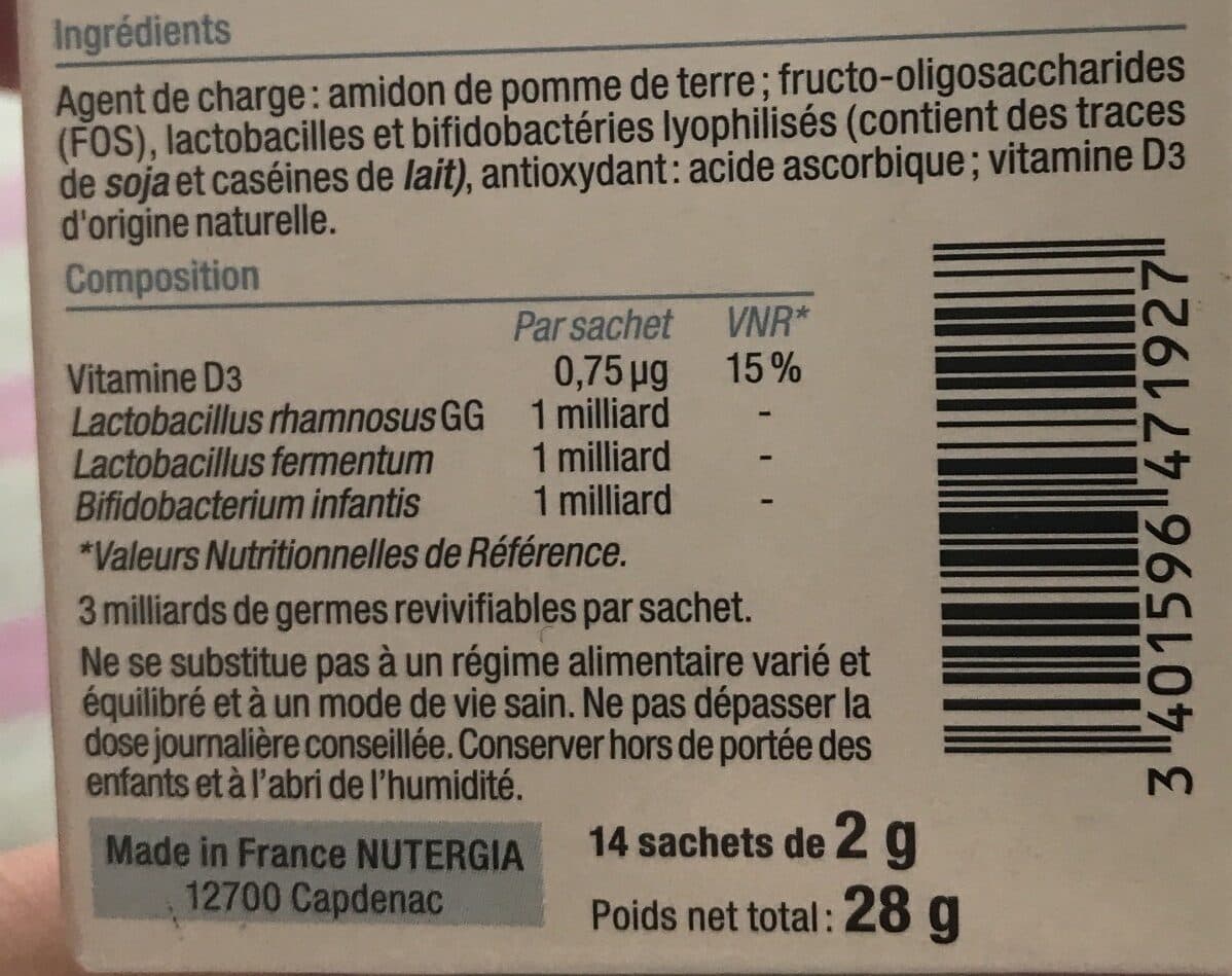 Nutergia Ergyphilus Enfants - 14 Sachets packshot