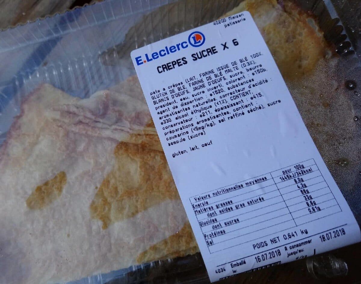 Open Food Facts Crepes sucre packshot