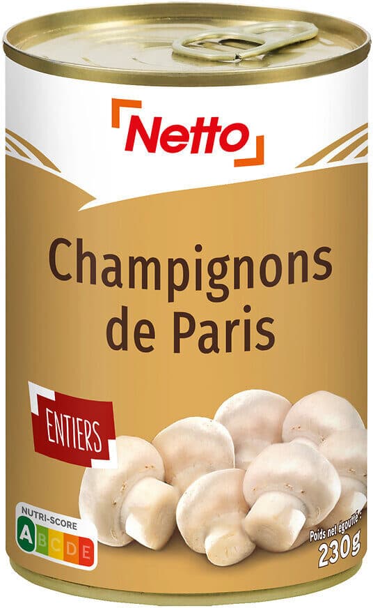 Netto Champignons Entiers - 1/2 packshot