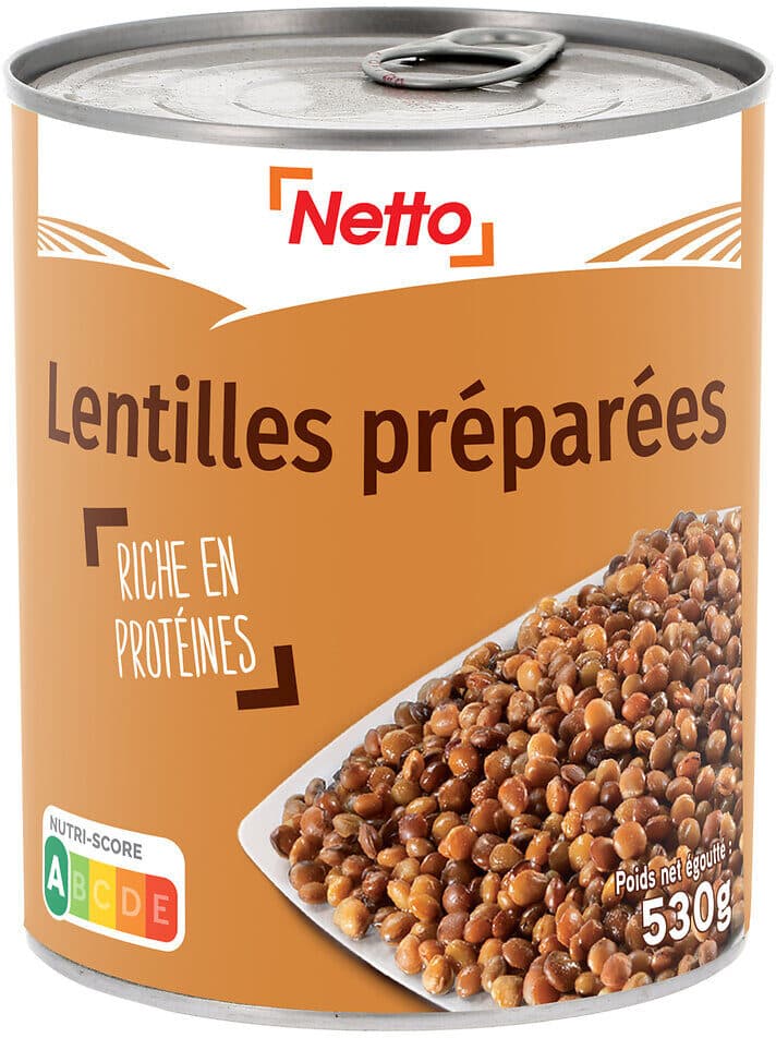 Netto Lentilles préparées - 4/4 packshot