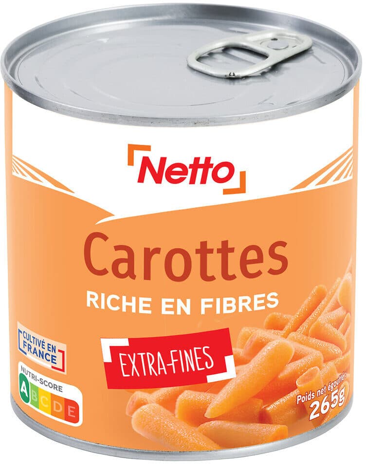 Netto Carottes extra fines - 1/2 packshot
