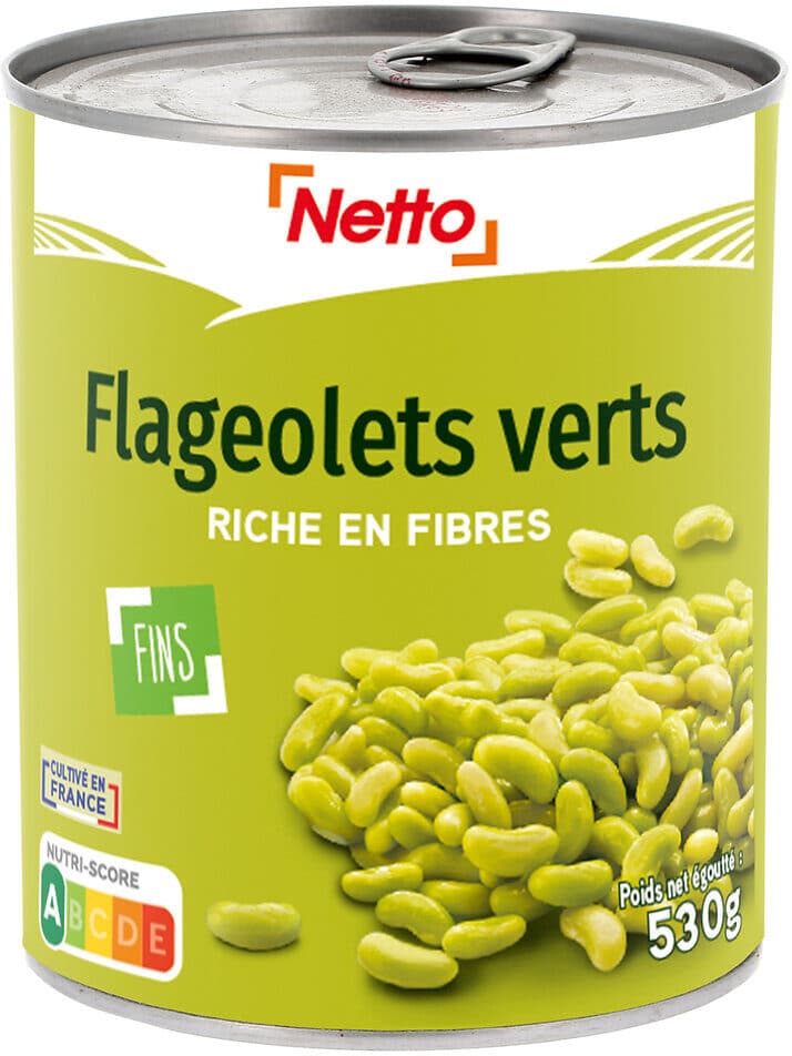 Netto Flageolets verts fins - 4/4 530g packshot
