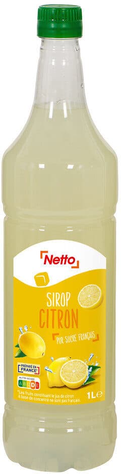 Netto Sirop Citron PET 1L packshot