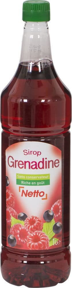 Netto Sirop Grenadine PET 1L packshot