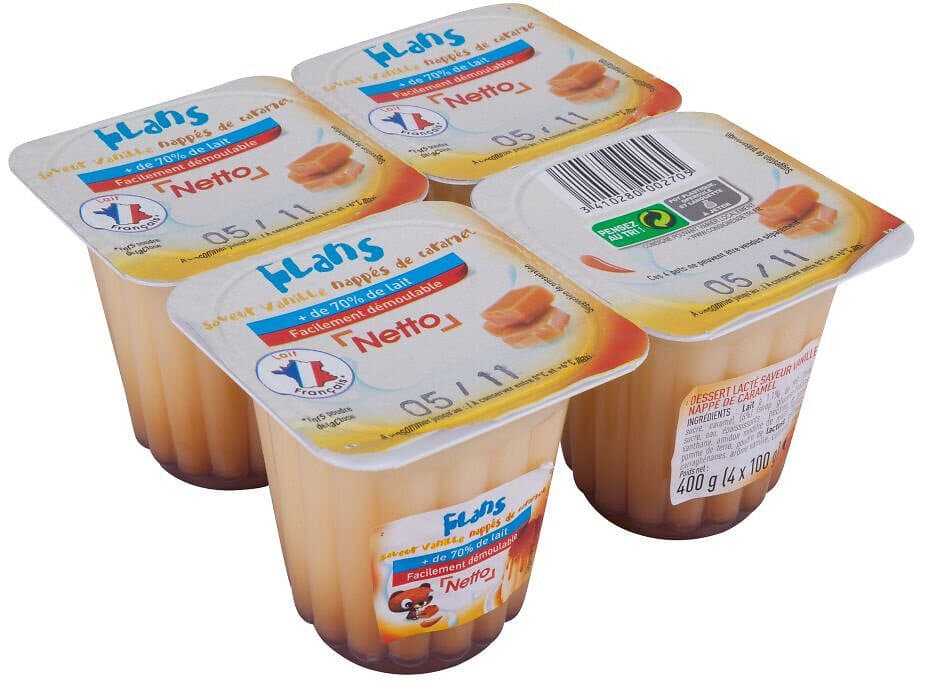 Netto Flan nappe caramel 4x100g packshot