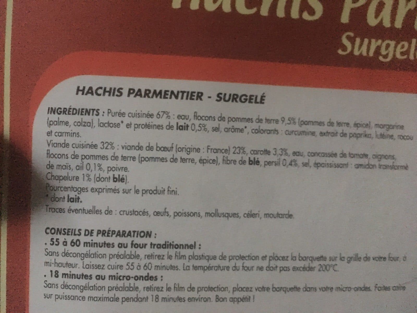 Netto Hachis parmentier 1kg packshot