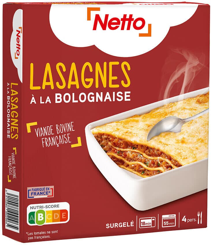 Netto Lasagnes bolognaise 1kg packshot