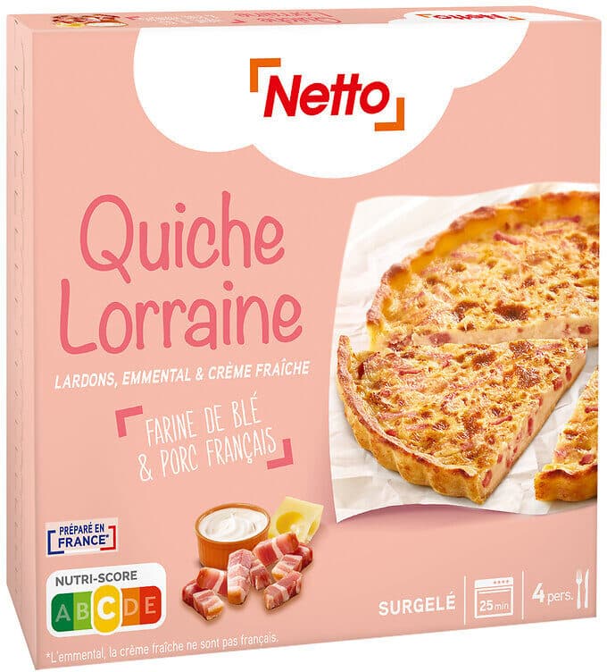 Netto Quiche lorraine surgelée 400g packshot