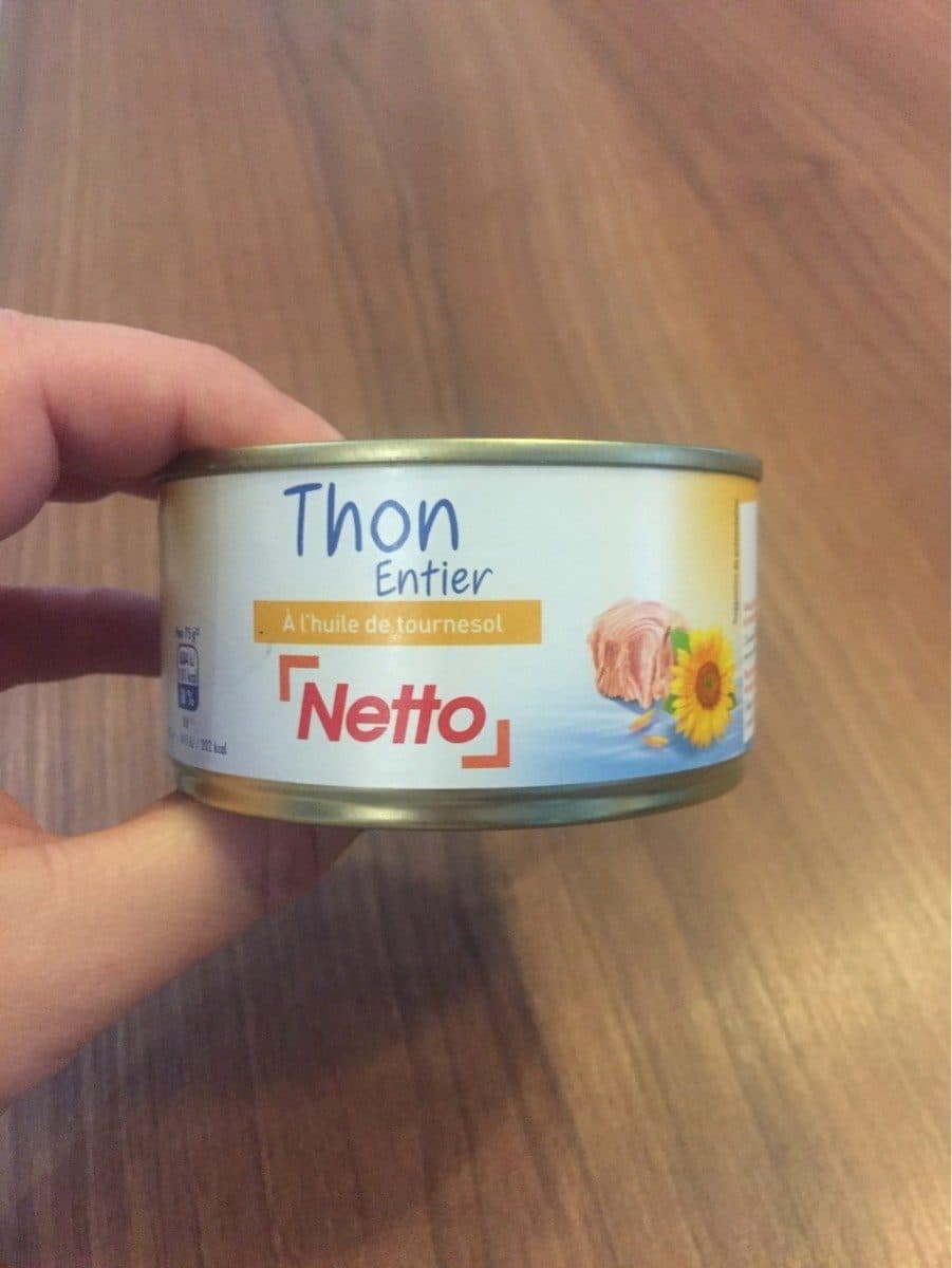 Netto Thon entier à l'huile de tournesol 200g 150g (1/4) packshot