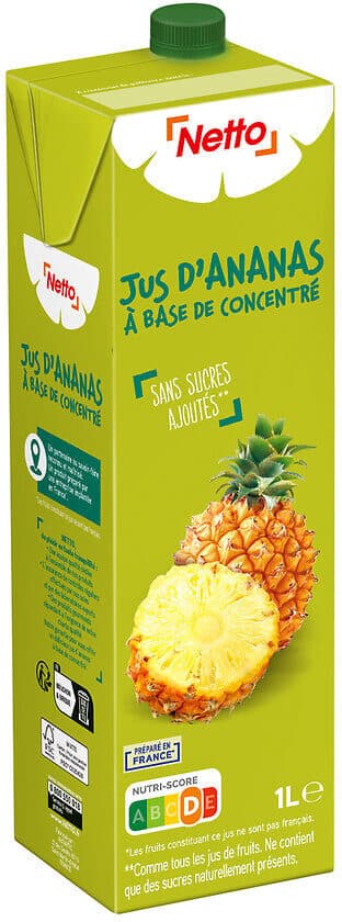 Netto Abc ananas brique 1l packshot