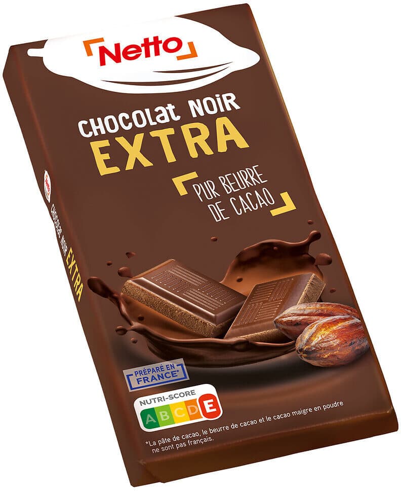 Netto Tablette familiale chocolat noir - 100g packshot