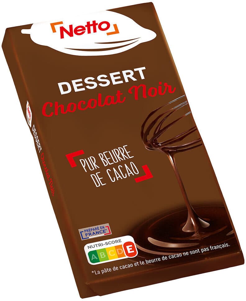 NETTO Tablette dessert Chocolat noir 52% - 200g packshot
