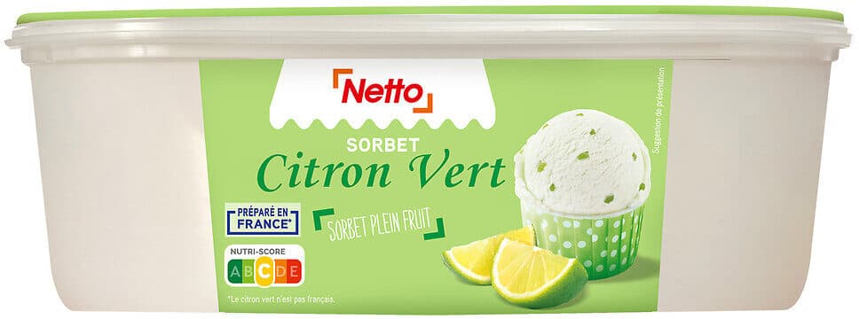 Netto Bac sorbet citron vert - 1L packshot