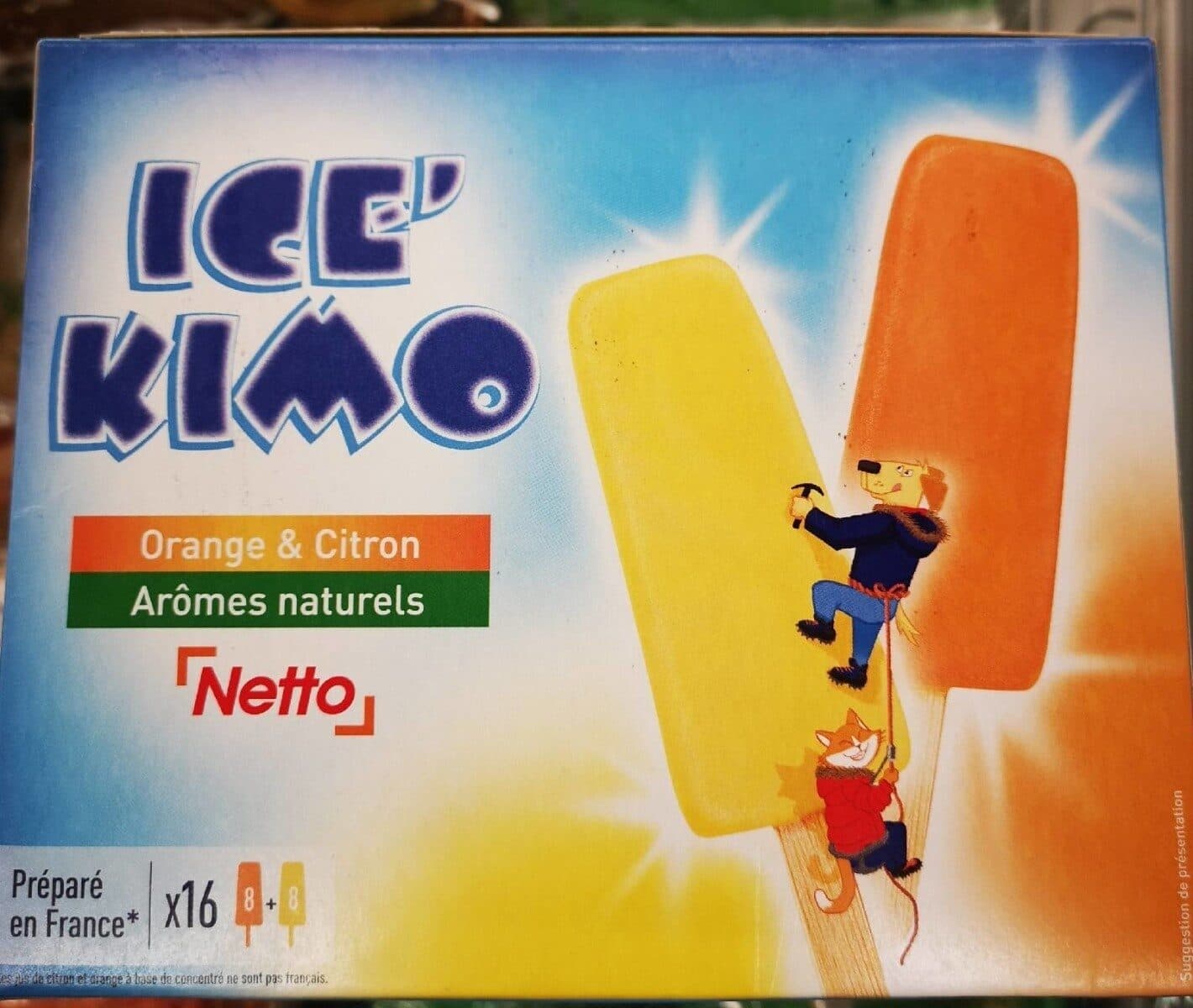 Netto Ice Stick sorbet orange x8 - citron x8 - 42mL 672ml packshot
