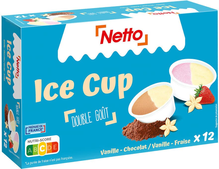 Netto Petits pots - G vanille fraise x6 - vanille chocolat x6 - 65mL packshot