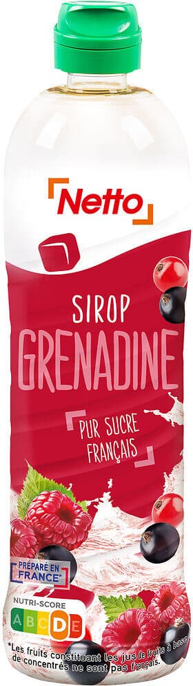 Netto Sirop Grenadine bidon 75cl packshot