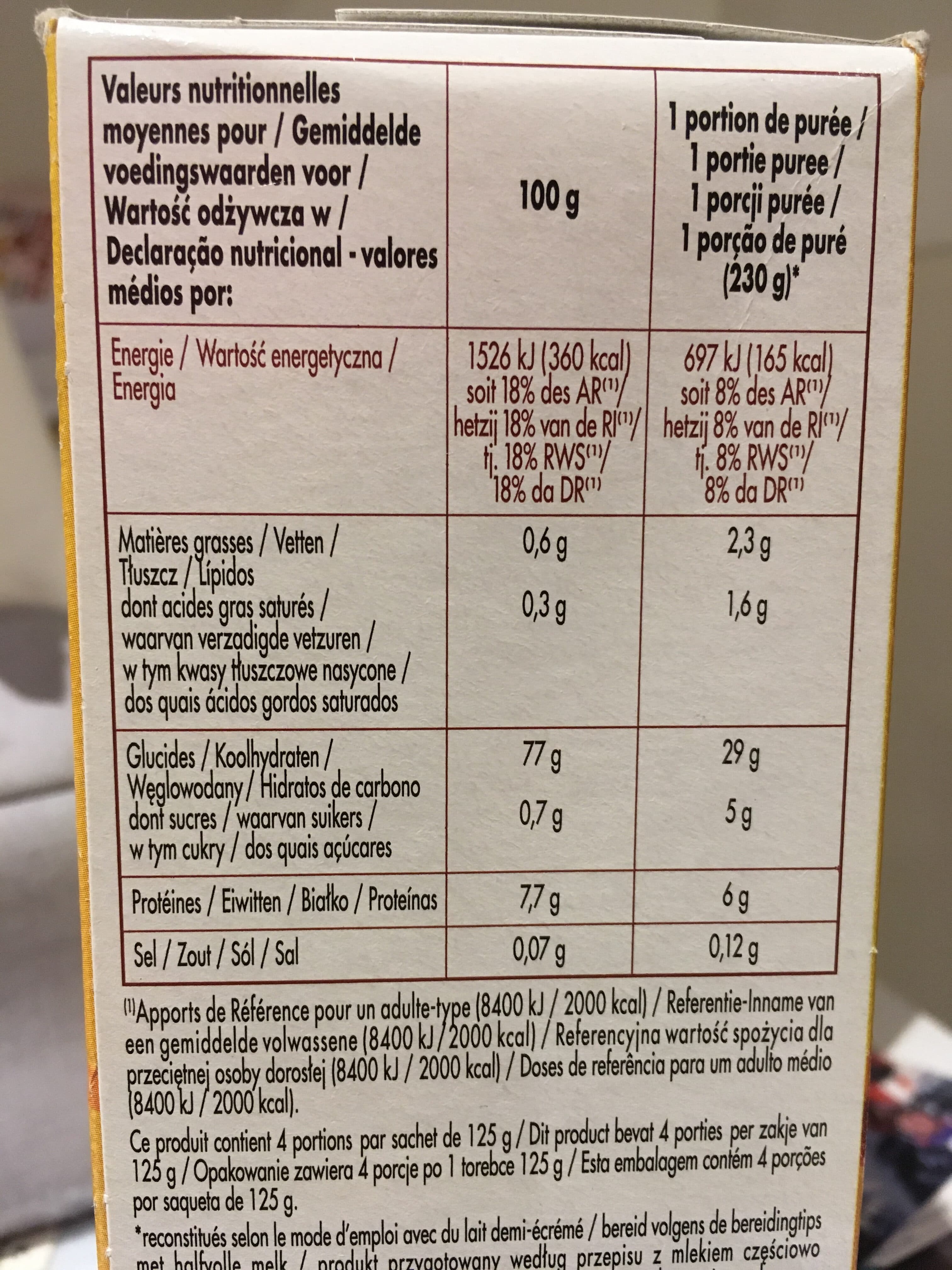 Top budget Puree nature packshot