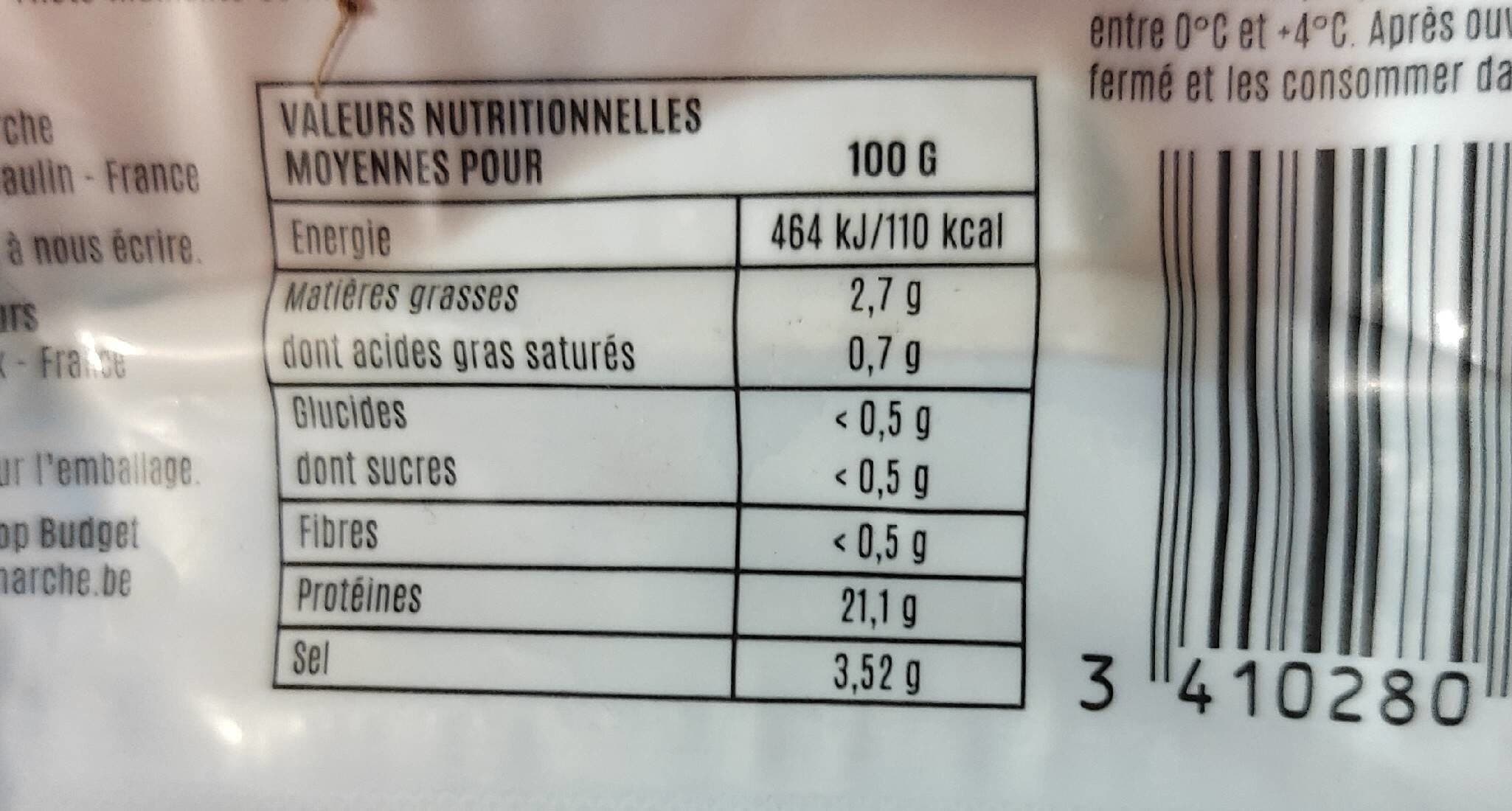 Top budget Saumon fumé TOP BUDGET 200g packshot