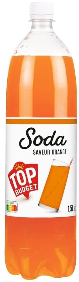 Top budget Top Budget soda Orange PET 1,5L packshot