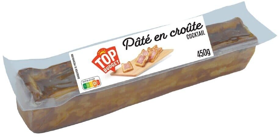Top budget Pate en croute cocktail nature 450g packshot