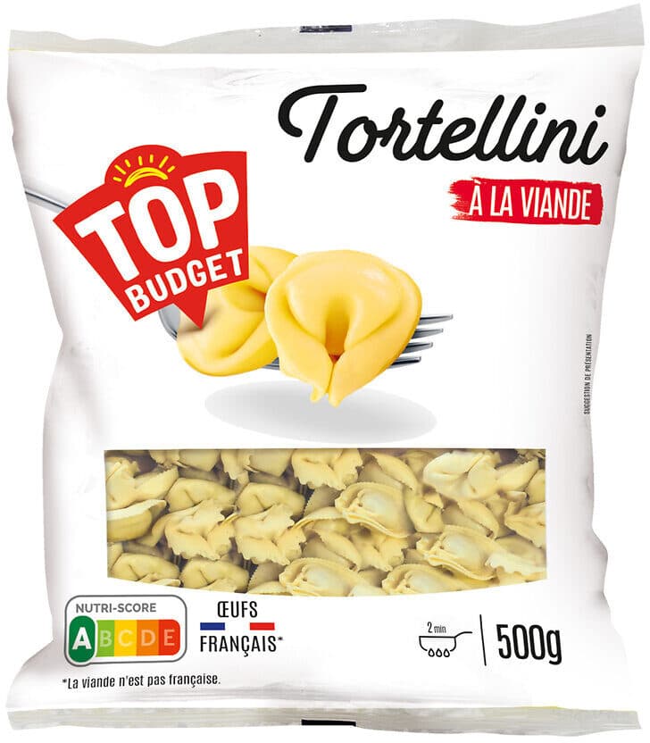 Top budget TORTELLINI VIANDE 500g packshot