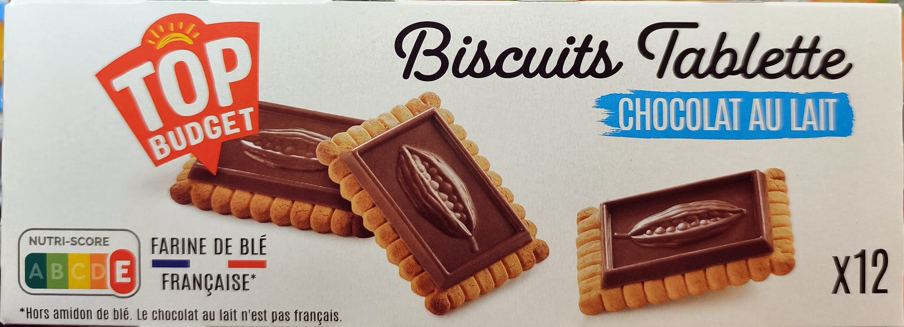 Filet Bleu Biscuits avec tablettes de chocolat au lait packshot