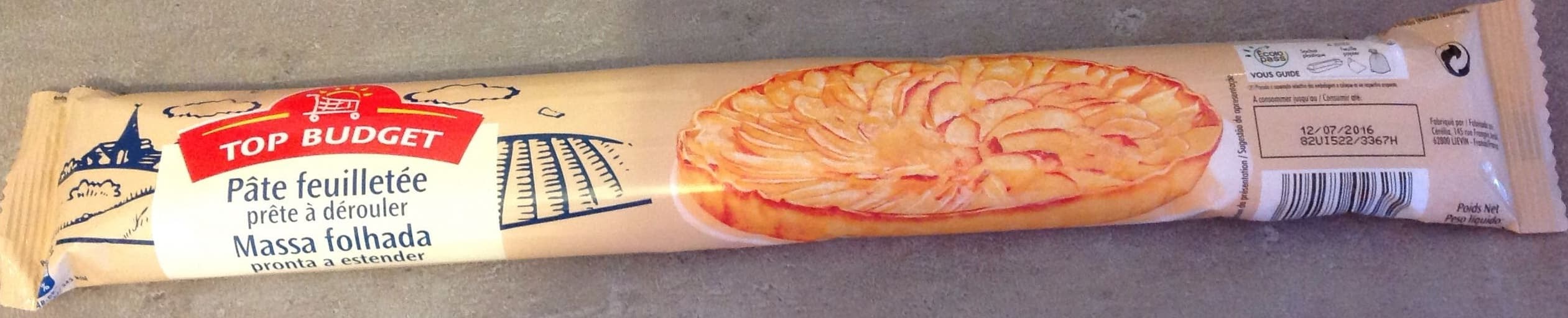 Top budget Pâte feuilletée packshot