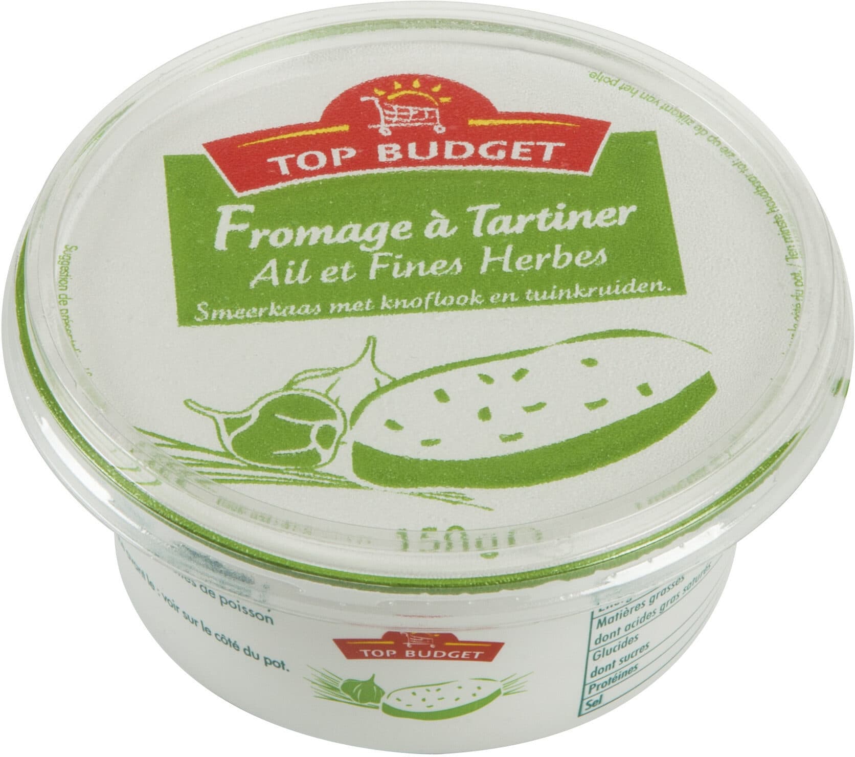 Top Budget Fromage à tartiner Ail & Fines Herbes packshot