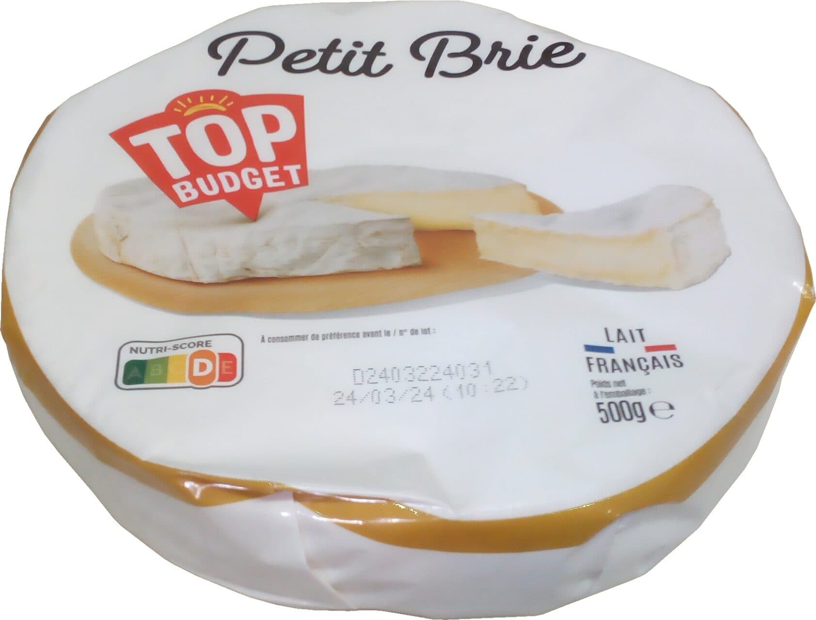 Top budget Petit Brie packshot