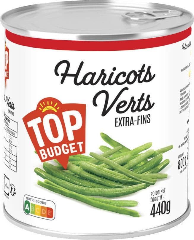 Top budget Haricots verts extra fins - 4/4 packshot