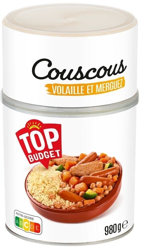 Top budget Couscous volaille merguez 980g packshot