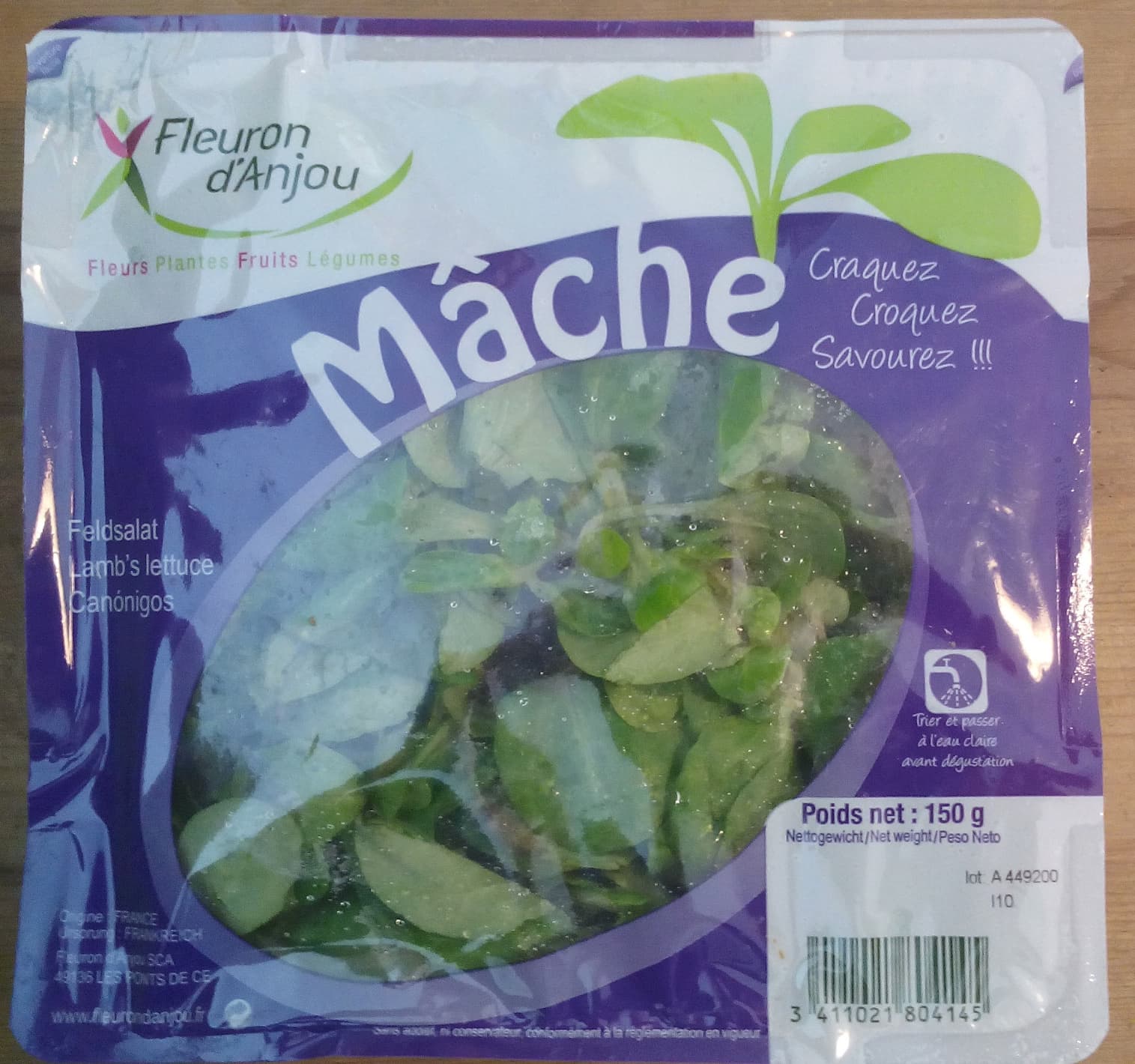 Fleuron d'Anjou Mâche packshot