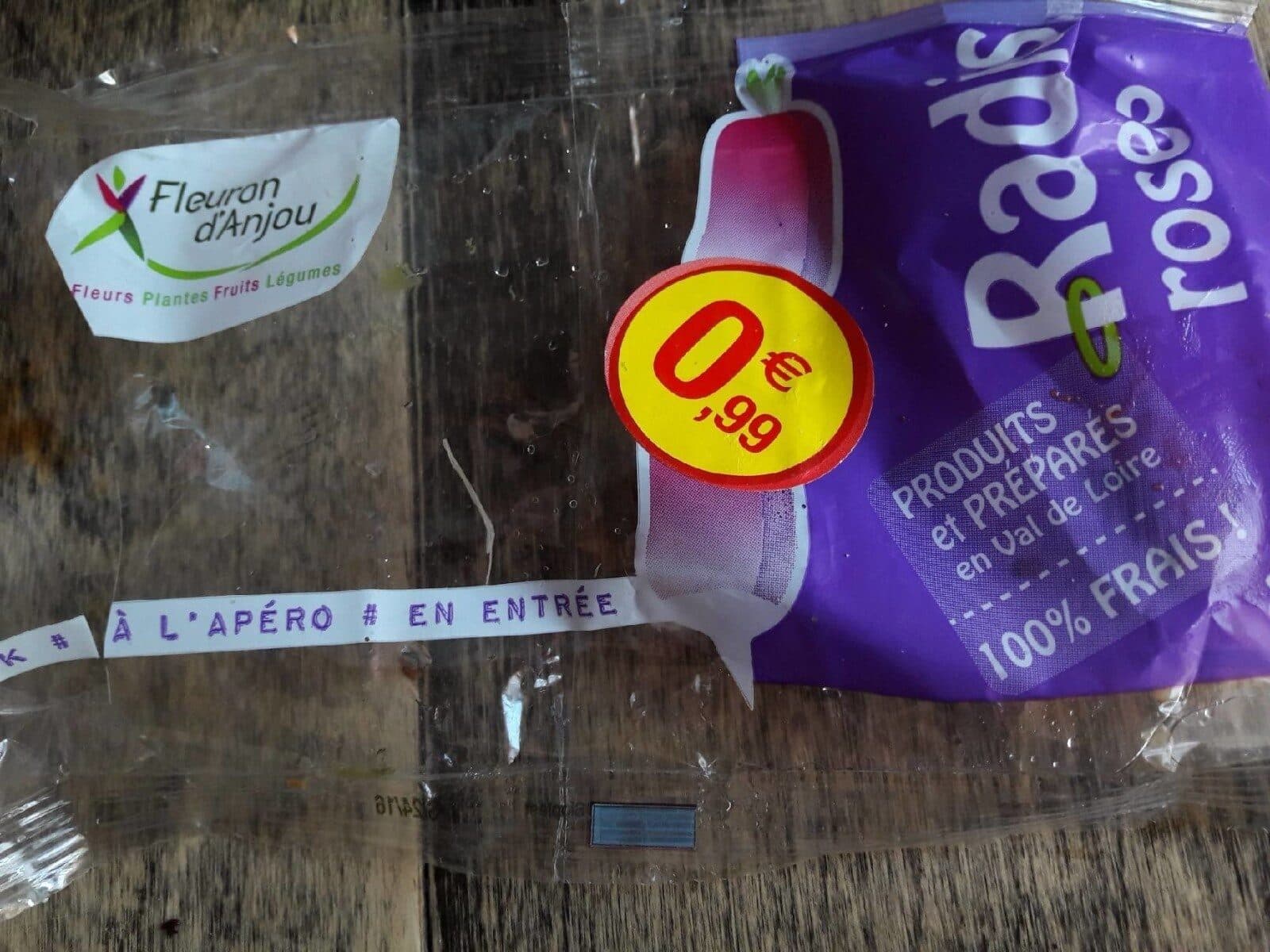 Fleurin d’Anjou Radis roses packshot