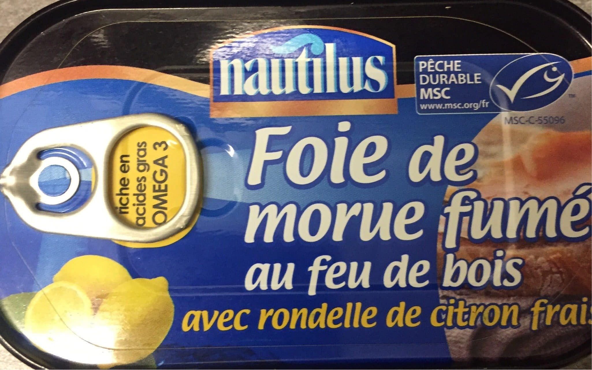 Nautilus Foie de morue fume packshot