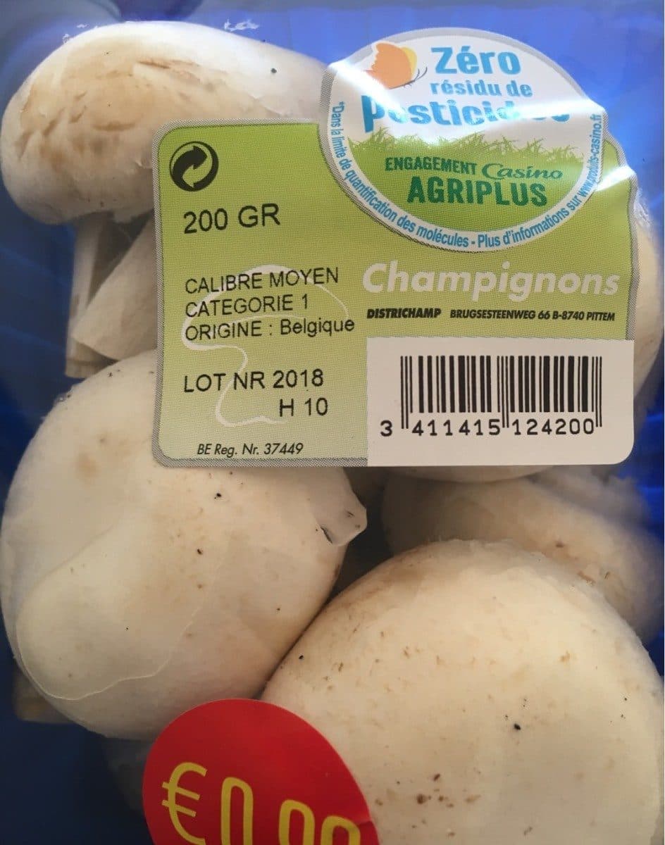 Open Food Facts Champignons packshot
