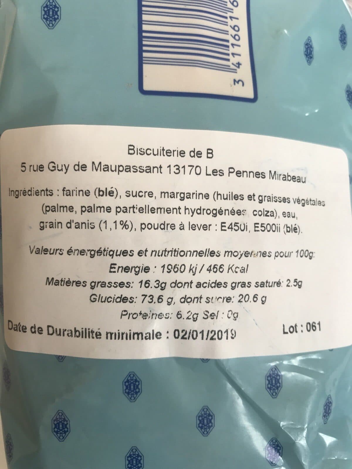 Open Food Facts Canistrelli à l'anis packshot