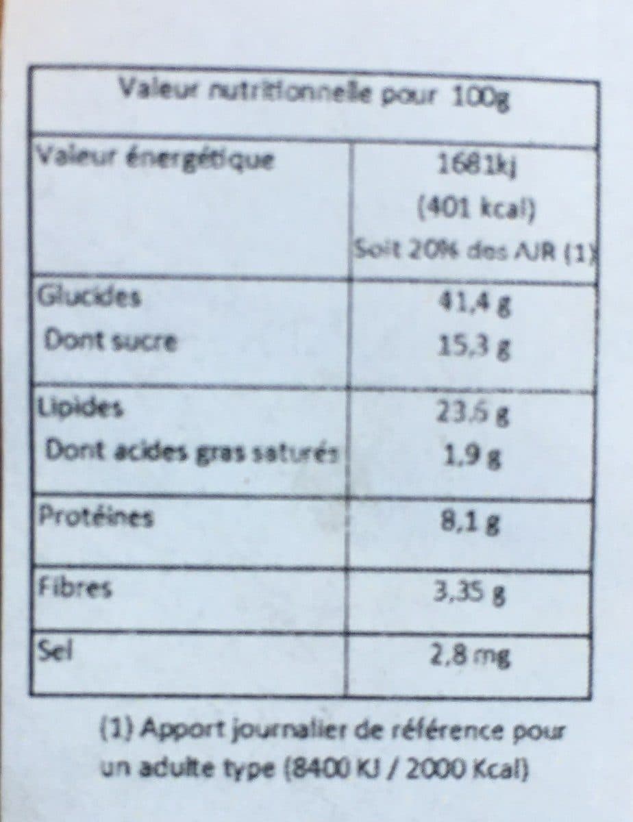 Open Food Facts CROUSTILLANTS Amandes Myrtilles packshot