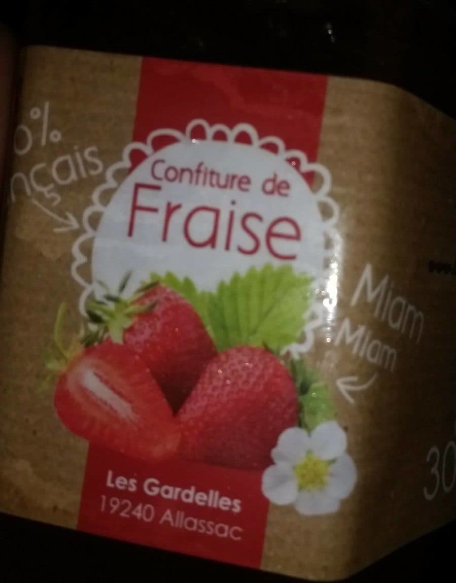Open Food Facts Confiture de fraise les gardelles packshot