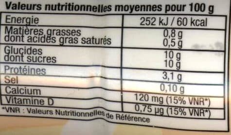 Laita Yaourt à boire vanille packshot